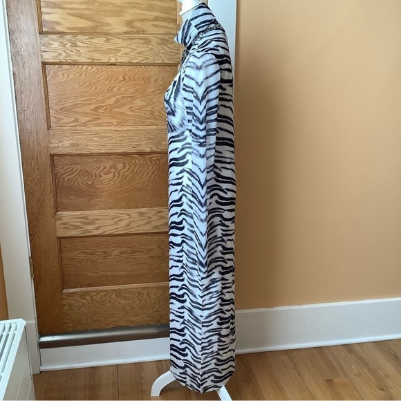 AFRM Shailene Sheer Mesh Dress with White Slip Size M - Picture 3 of 14